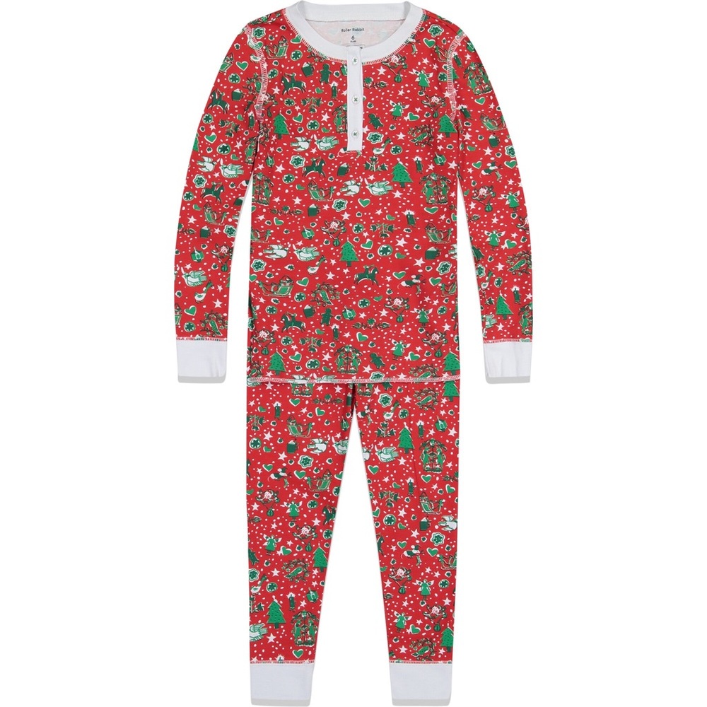 Roberta Roller Rabbit x Maisonette Holiday Medley Pajama Set Sizes 8